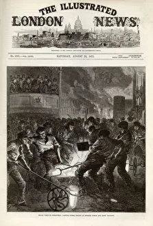 Images Dated 4th September 2018: Casting steel ingots at Messers Firth and Sons Factory