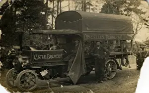 Guildford Prints: Castle Brewery Steam Wagon, Guildford, Surrey