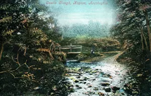 Brook Prints: Castle Clough, Hapton, Lancashire. Date: circa 1909