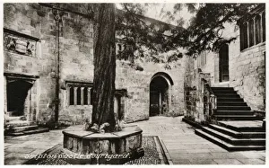 Doorways Prints: Castle courtyard, Skipton, North Yorkshire