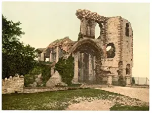 Denbigh Prints: The castle, Denbigh, Wales