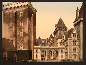The castle from east front, Pau, Pyrenees, France