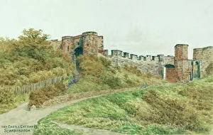Crenellated Prints: Castle entrance, Scarborough, North Yorkshire