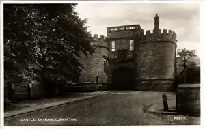 Skipton Prints: Castle - Entrance, Skipton, Yorkshire