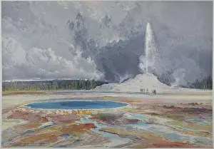 Decision Prints: Castle Geyser, Upper Geyser Basin, Yellowstone