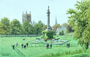 Herefordshire Prints: Castle Green, Hereford, Herefordshire