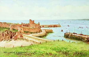 Castle and Harbour, Peel, Isle of Man