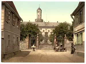 Hesse Nassau Prints: The castle, Homburg (i. e. Bad Homburg vor der Hohe), Hesse-