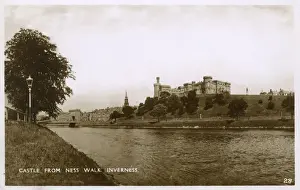Inverness Prints: The Castle from Ness Walk, Inverness, Scotland