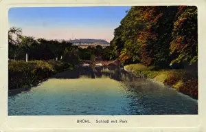 Koln Prints: Castle and Park, Br&#x28b2c80eorth Rhine-Westphalia