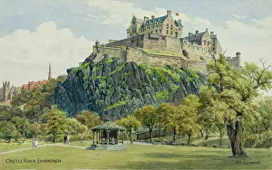 Lothian Prints: Castle Rock, Edinburgh, Scotland