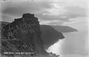 Lynton Prints: Castle Rock at Lynton