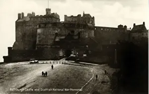 Midlothian Prints: The Castle & Scottish National War Memorial, Edinburgh
