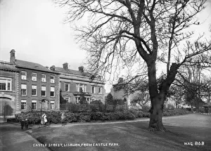Lisburn Prints: Castle Street, Lisburn, from Castle Park