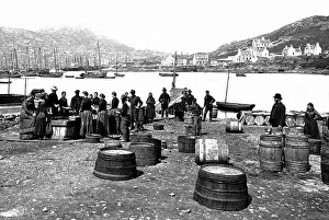 Castlebay Isle of Barra fishermen Victorian period