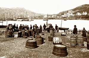 Castlebay, Isle of Barra, herring fishermen