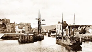 Castletown Prints: Castletown - Harbour entrance - Isle of Man