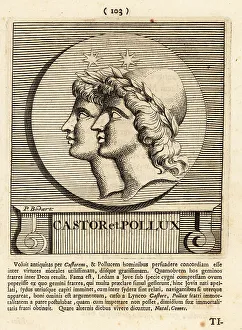 Gods And Heroes Prints: Castor and Pollux, twin half-brothers in Roman mythology