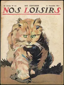 Ginger Prints: Cat Hunts a Mouse