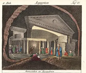 Catacombs Prints: Catacombs of Kom el Shoqafa, Alexandria, Egypt