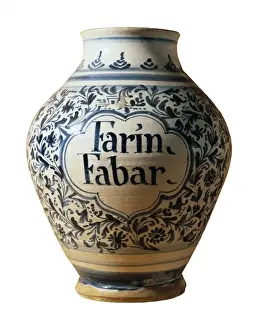 Beaux Prints: Catalan ceramic jar for putting wheat. Baroque