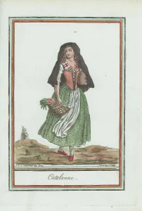 Catalunya Prints: Catalan woman, Spain