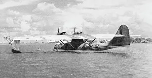 Seaplanes Prints: Catalina flying boat VA723, Redhills Lake, Madras, India