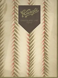 Kunzle Prints: Catalogue cover design, Kunzle Chocolate List