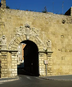 1753 Prints: Catalonia, Tarragona. Roman wall. Portal de Sant Antoni