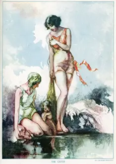 Mermaid Prints: The Catch by Charles Robinson