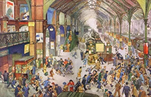 Liverpool Gallery: Catching the 5: 15 at Liverpool Street by Grace Golden