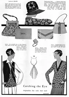 Couturiers Prints: Catching the Eye: the latest accessories, 1927
