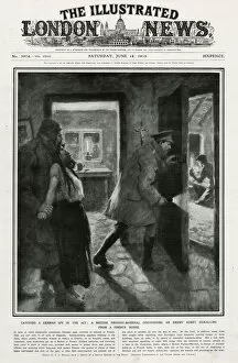 Images Dated 4th October 2018: Catching German spy in the act 1915