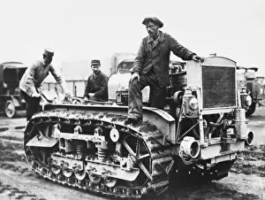 Caterpillar track trials WWI
