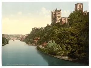The cathedral and castle from the bridge, Durham, England