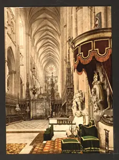 Amiens Prints: The Cathedral choir, Amiens, France