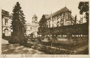 Buttresses Gallery: Cathedral and Garden of the Town Hall - Bourges, France