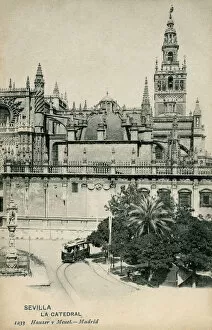 Giralda Collection: The Cathedral and Giralda bell tower, Seville, Spain