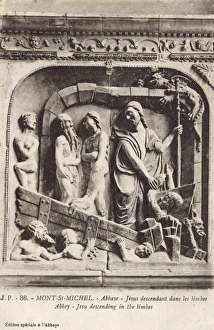 Images Dated 7th January 2011: Cathedral at Mont St Michel, France - Detail