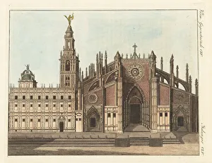Seville Prints: Cathedral of Saint Mary of the See, Seville, Spain