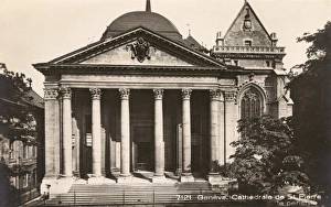 Images Dated 9th March 2011: Cathedral of Saint Pierre, Geneva, Switzerland