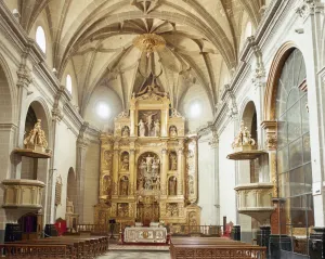 Salvador Prints: Cathedral of the Savior. Inside view. Albarracin. Aragon. Sp