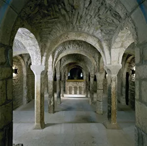 Cathedral of St. Vincent (1056-1067). Crypt. Roda de Isabena