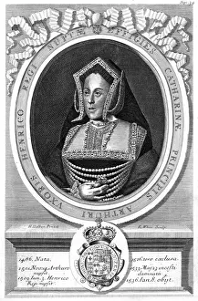 1485 Prints: Catherine of Aragon / Oval