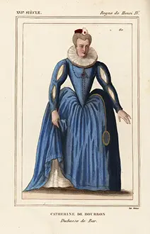 Lorraine Prints: Catherine de Bourbon, wife of Henry le Bon