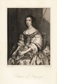 Mrs Anna Jameson Prints: Catherine of Branganza, queen consort of England, wife to King C