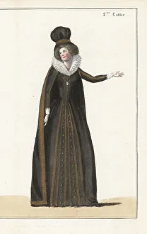 Lebrun Tossa Prints: Catherine de Medicis, Queen of France, wife to King Henry II