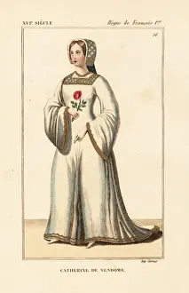 Catherine Prints: Catherine de Vendome, wife of Jean d Estrees, d. 1567
