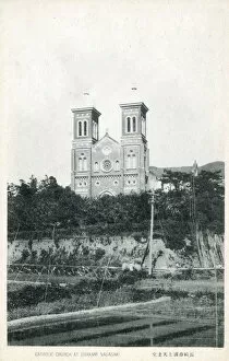 Images Dated 31st July 2020: The Catholic Church at Urakami, Nagasaki, Japan Date: circa 1910s