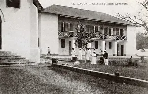 Nigeria Prints: Catholic Mission, Abeokuta, Lagos, Nigeria, West Africa